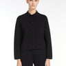 MAX MARA LEISURE-Giacca Boxy con Colletto a Camicia Kiota Nero-TRYME Shop