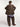 Blazer Doppiopetto Oversize a Quadri Marrone