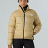 THE NORTH FACE-Giacca Retro Nuptse Squadrato da Donna Beige-TRYME Shop
