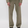 NORSE PROJECTS-Pantaloni Cinque Tasche in Twill di Cotone Verde-TRYME Shop