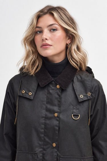 Avon Wax Hooded Waxed Cotton Jacket Olive