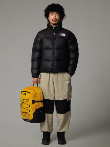 Black Shiny Ripstop Retro Nuptse Jacket