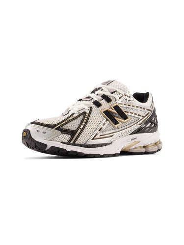 Dames Retro Running Sneakers 1906R Wit/Zwart/Goud