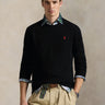 RALPH LAUREN-Maglia Girocollo in Cotone Regular Fit Nero-TRYME Shop