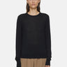 CLOSED-Maglia in Lana Fine con Contrasti Nero-TRYME Shop