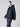 TAION-Piumino Leggero con Trapuntatura a Onde e Cappuccio Navy-TRYME Shop