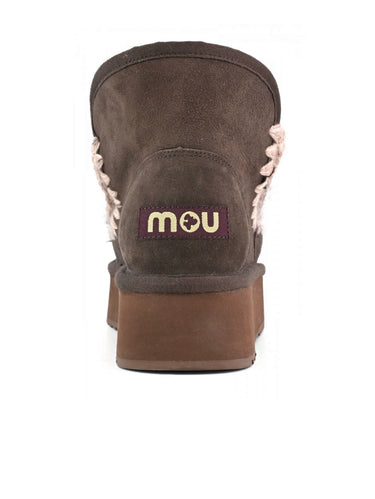 Stivaletto in Montone Mini Eskimo Platform Mocha