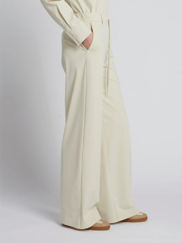 Ivory Technical Jersey Pants