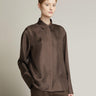 MAX MARA MM-Camicia in Seta con Stampa All Over Testa di Moro-TRYME Shop