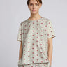 MAX MARA MM-Blusa con Inserto in Pure Seta Beige-TRYME Shop