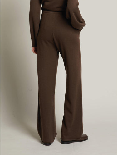 Pantaloni in Maglia di Misto Cashmere Testa Moro