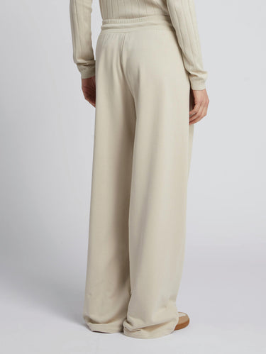 Ivory Cotton Fleece Pants