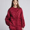 MAX MARA MM-Overshirt Imbottita in Luxepad Rosso-TRYME Shop