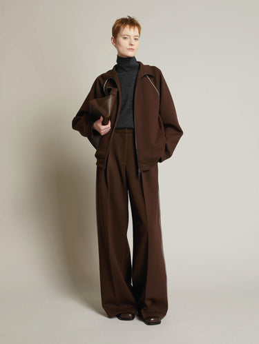 Pantaloni Ampi con Doppia Pinces Testa Moro