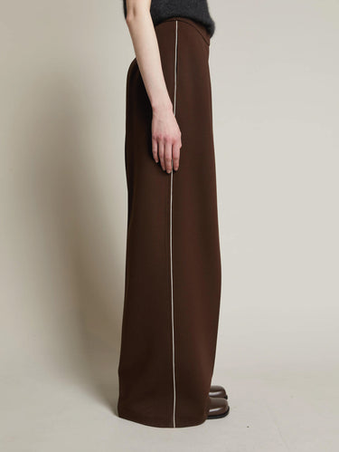 Pantaloni Ampi con Doppia Pinces Testa Moro