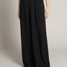 MAX MARA MM-Pantaloni in Jersey con Gamba Larga e Pieghe Nero-TRYME Shop