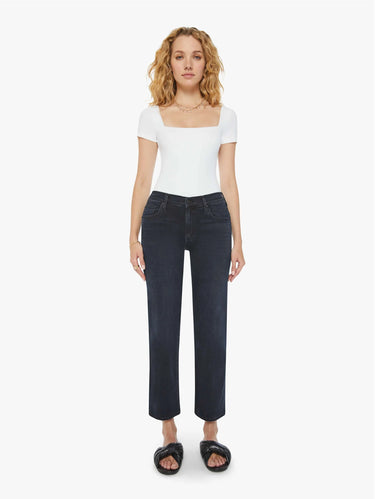 Jeans mit geradem Bein und mittlerer Taille Night in Venice