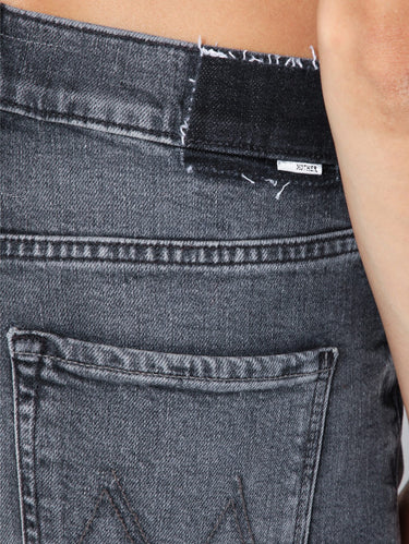 Palazzo-Jeans mit hohem Bund in Grau