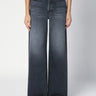 MOTHER-Jeans Gamba a Palazzo e Vita Alta Grigio-TRYME Shop