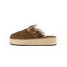 MOU-Sabot con Suola Platform e Suede Marrone-TRYME Shop