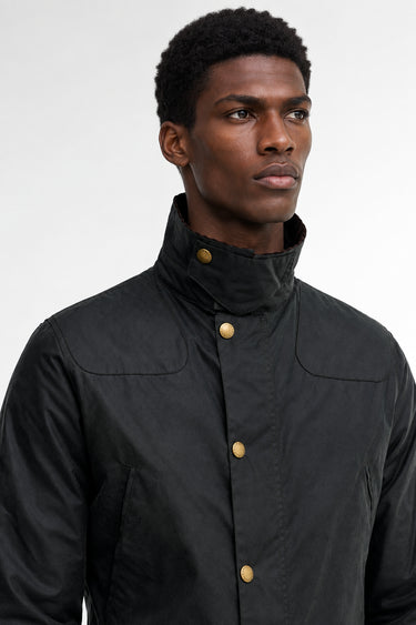 Reelin Wax Padded Waxed Cotton Jacket Sage