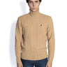 RALPH LAUREN-Maglia Collo Alto a Trecce Cammello-TRYME Shop