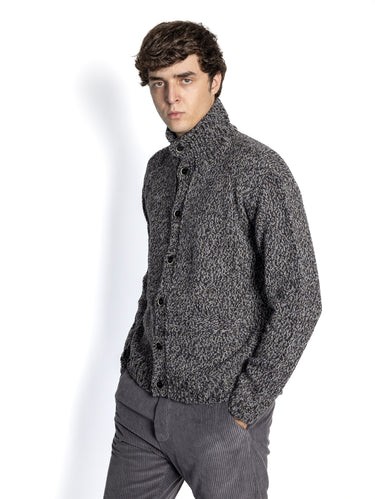 Cardigan torsadé mauve