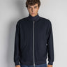 BARENA VENEZIA-Bomber in Maglia Intrecciata Tofolo Blu-TRYME Shop