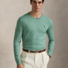 RALPH LAUREN-Maglione con Lavorazione Effetto Texture Menta-TRYME Shop
