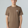 THE NORTH FACE-T-shirt Regular Fit con Logo Marrone-TRYME Shop