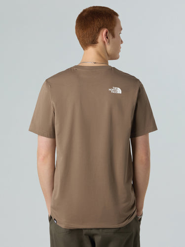 T-Shirt Regular Fit mit Logo Braun