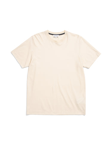 T-Shirt aus Baumwoll-Crêpe Ecru