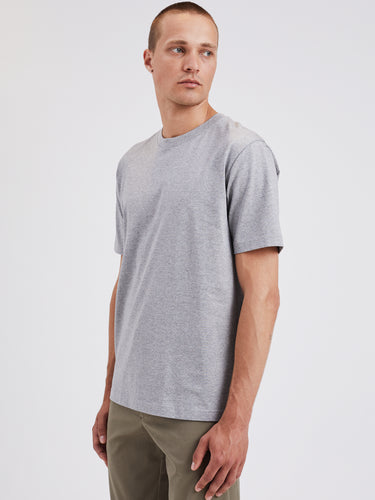 T-Shirt aus Bio-Baumwolle Grau Mélange