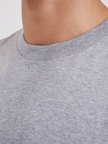 T-Shirt aus Bio-Baumwolle Grau Mélange
