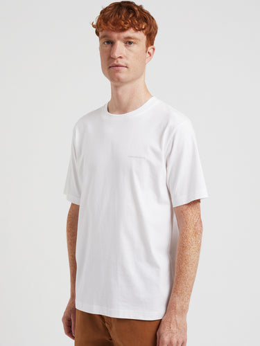 T-Shirt mit Logo aus Bio-Baumwolle Weiß