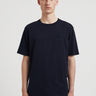 NORSE PROJECTS-T-shirt con Logo in Cotone Organico Blu-TRYME Shop