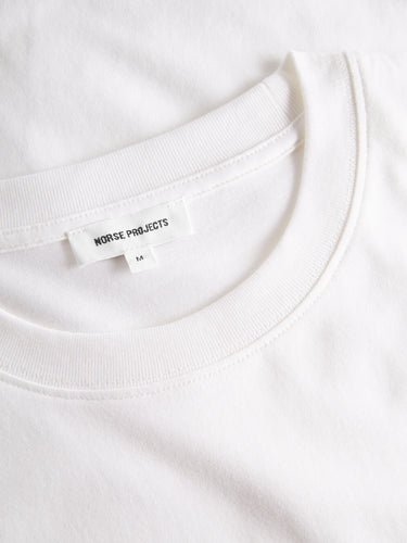T-Shirt mit Siebdruck-Logo Weiß