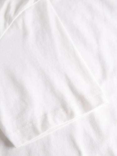 T-Shirt mit Siebdruck-Logo Weiß