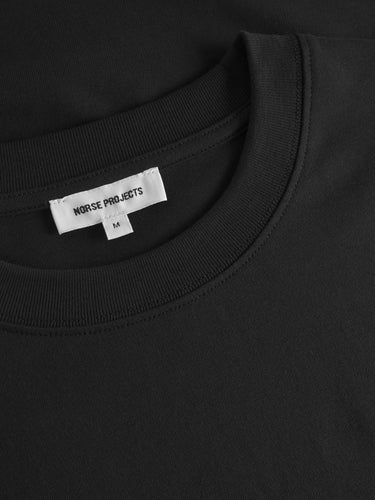 T-Shirt mit Siebdruck-Logo Schwarz