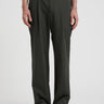 NORSE PROJECTS-Pantaloni con Doppie Pinces in Tessuto Leggero Verde Oliva-TRYME Shop