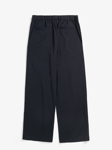 Pantalon oversize en mérinos intelligent avec pinces bleu