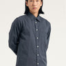 NORSE PROJECTS-Camicia in Twill di Cotone Tinta in Capo Grafite-TRYME Shop