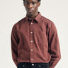 NORSE PROJECTS-Camicia in Twill di Cotone Tinta in Capo Mogano-TRYME Shop