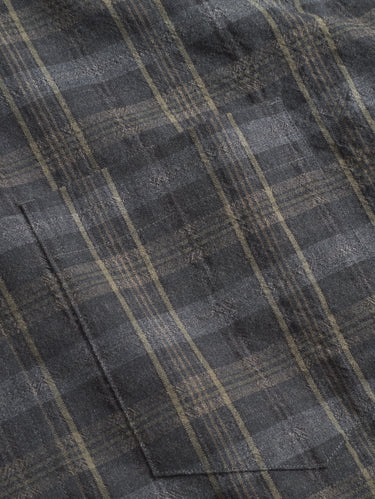 Flannel Check Shirt Charcoal