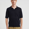 NORSE PROJECTS-Polo in Lino e Cotone Blu Notte-TRYME Shop