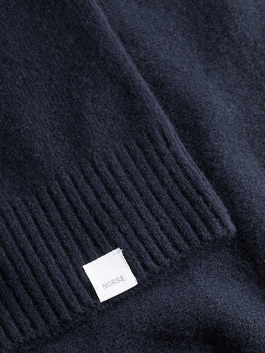 Polo in Maglia di Lana Merinos Blu