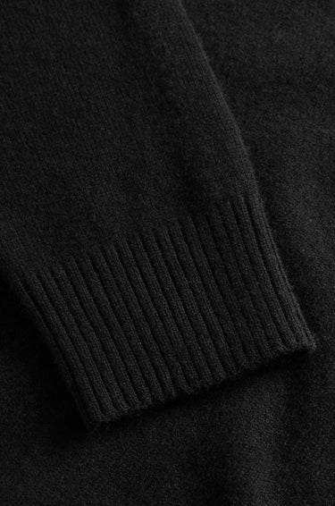 Polo in Merino Wool Knit Black