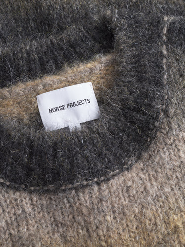 Alpaca Jersey Knit Sweater Khaki