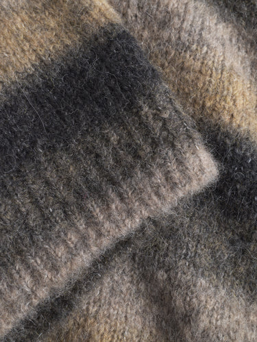 Alpaca Jersey Knit Sweater Khaki
