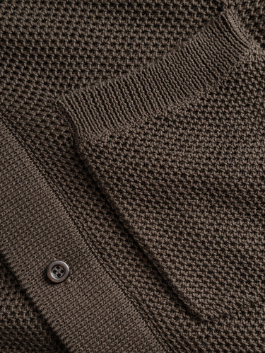 Chemise en coton mercerisé marron